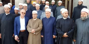 انطلاق قافلة دعوية كبرى من مسجد المرسي ببيلا كفر الشيخ