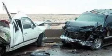 مصرع وإصابة ٣ أشخاص في تصادم سيارتين بالطريق الصحراوي الغربي بسوهاج