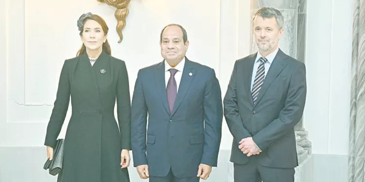 السيسى.. لدينا رغبة مشتركة لتعزيز الروابط السياسية  والاقتصادية والثقافية