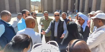 «أمين الأعلى للآثار» يتفقد أعمال الترميم والتطوير في معابد إسنا وإدفو والكاب