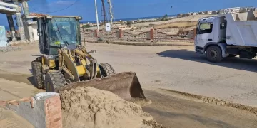 كورنيش «الفنار» ببلطيم يتألق من جديد بفضل جهود الصيانة