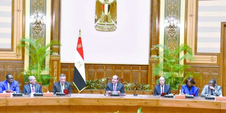 السيسى خلال استقبال رؤساء المحاكم الدستورية والعليا الأفارقة: مصر حريصة على استقلال القضاء