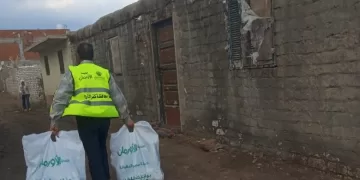 توزيع 500 بطانية على الأسر الأولى بالرعاية بمركز كفر الشيخ