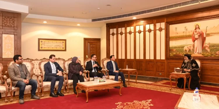 البابا تواضروس الثاني يستقبل وزير الشباب والرياضة ووفد الدبلوماسية الشبابية 1 - جريدة الجمهورية البابا تواضروس الثاني يستقبل وزير الشباب والرياضة ووفد الدبلوماسية الشبابية