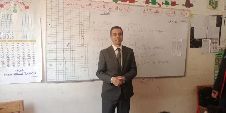وكيل تعليم كفر الشيخ يتفقد المدارس للتأكد من انتظام الدراسة بالفصل الدراسي الثاني