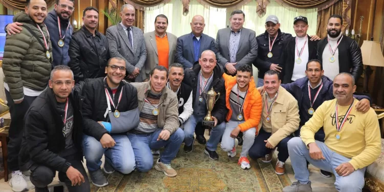 خماسى كرة القدم بميناء الإسكندرية يفوز ببطولة المصالح والهيئات الحكومية 1 - جريدة الجمهورية خماسى كرة القدم بميناء الإسكندرية يفوز ببطولة المصالح والهيئات الحكومية