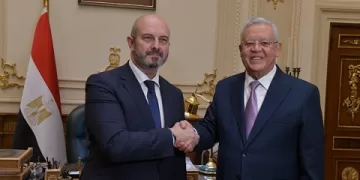 «جبالي» يستقبل رئيس مجلس الشيوخ الإسبانى