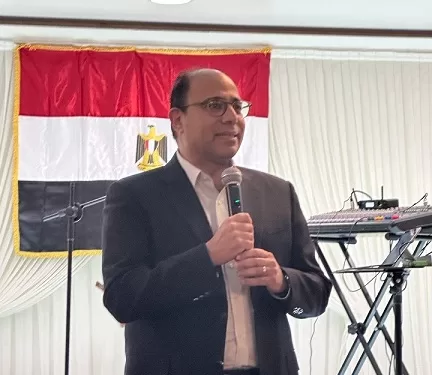 سفير مصر في بلجيكا يشارك أبناء الجالية المصرية مائدة إفطار رمضانية 1 - جريدة الجمهورية سفير مصر في بلجيكا يشارك أبناء الجالية المصرية مائدة إفطار رمضانية