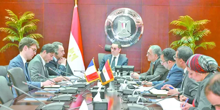 تعزيز التعاون الاستثمارى بين مصر وفرنسا