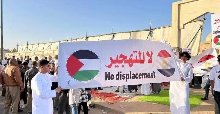 50 ألفًا من أبناء المنوفية ينتفضون لنصرة غزة بعد صلاة العيد بمدينة السادات