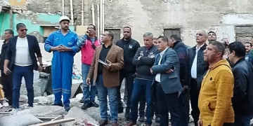 النيابة تواصل تحقيقاتها في انهيار عقار اللبان.. وتقرر التحفظ على المالك ودفن الضحية