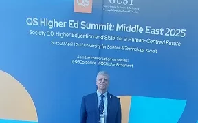 «رئيس الجامعة المصرية اليابانية» يبرز دور البحث العلمي في دعم الصناعة والتنمية المستدامة بقمة QS بالكويت