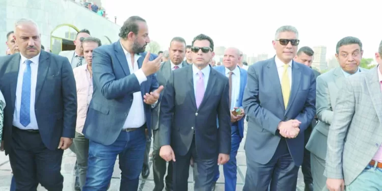 وزير الرياضة ومحافظ الجيزة يفتتحان ملاعب نادى الصحفيين 1 - جريدة الجمهورية وزير الرياضة ومحافظ الجيزة يفتتحان ملاعب نادى الصحفيين