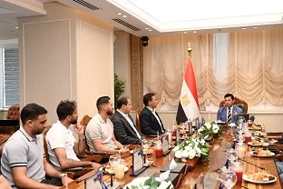 «وزير الرياضة» يستقبل بعثة الرياضيين العائدين من ليبيا بالعاصمة الإدارية 2 - جريدة الجمهورية 2 157 - جريدة الجمهورية
