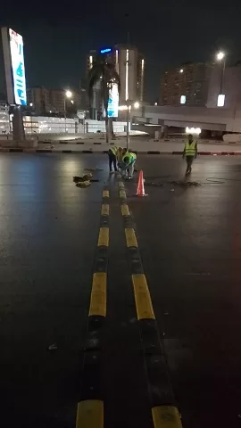 سلامة المواطنين أولاً.. إنشاء مطبات تهدئة مرورية بجامعة الدول في العجوزة 4 - جريدة الجمهورية 3 216 - جريدة الجمهورية