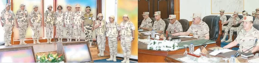القائد العام يشهد تنفيذ مشروع مراكز القيادة التعبوى بالمنطقة الغربية العسكرية 2 - جريدة الجمهورية 4464646 - جريدة الجمهورية