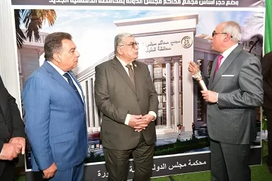 «محافظ الدقهلية» و«رئيس مجلس الدولة» يضعان حجر الأساس لمجمع محاكم مجلس الدولة 4 - جريدة الجمهورية 9 33 - جريدة الجمهورية