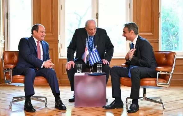 مرحلة جديدة من التعاون الوثيق بين القاهرة وأثينا خلال مؤتمر صحفى مشترك مع «ميتسوتاكيس
