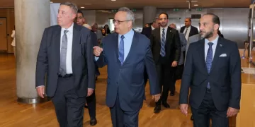 رئيس وأعضاء المحكمة الدستورية العليا في ضيافة مكتبة الإسكندرية