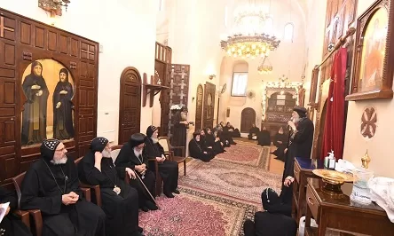 البابا تواضروس يزور دير السيدة العذراء البرموس في وادي النطرون 2 - جريدة الجمهورية 4 73 - جريدة الجمهورية