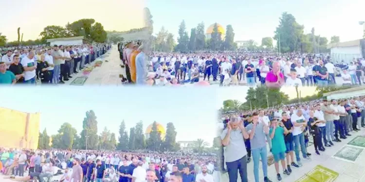 تكبيرات العيد تواجه غارات الاحتلال