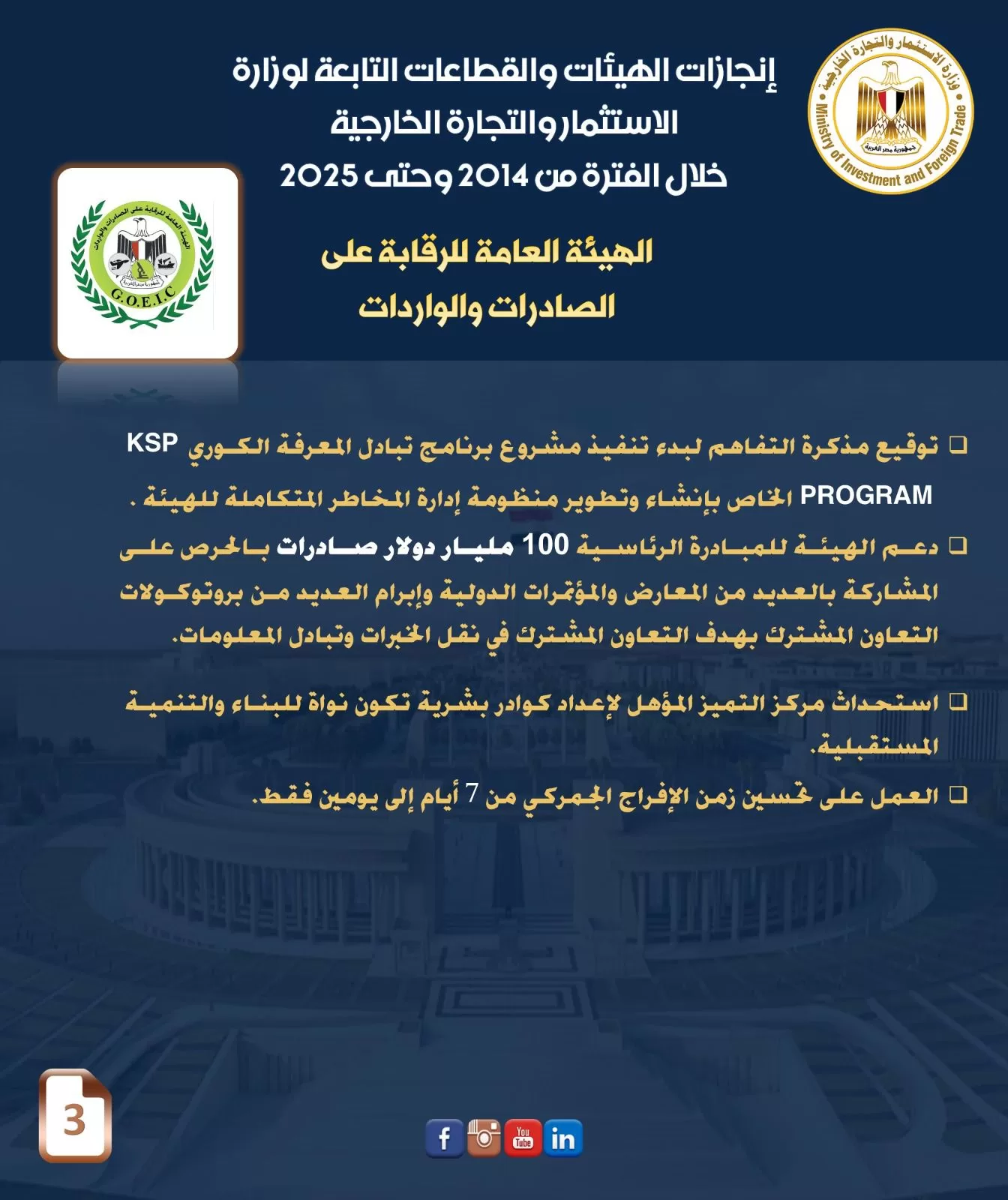 وزير الاستثمار يكشف عن إنجازات قطاعات الوزارة خلال 11 عامًا لتعزيز الاقتصاد المصري 2 - جريدة الجمهورية WhatsApp Image 2025 06 30 at 7.33.30 PM 1 - جريدة الجمهورية