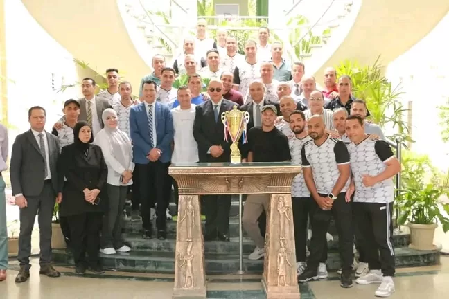 النشار يُكرم أبطال «المصرية للمطارات» بعد تألقهم في بطولات القاهرة الكبرى وتأهلهم للجمهورية 2 - جريدة الجمهورية 2نشار - جريدة الجمهورية