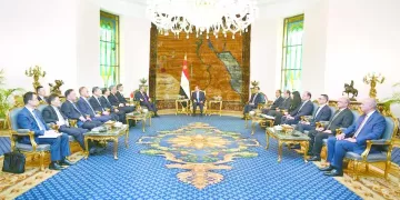 القاهرة ــ بكين»: يجب وقف إطلاق النار فى غزة.. السيسى .. خلال استقباله رئيس مجلس الدولة الصينى