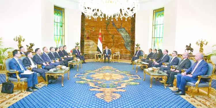 القاهرة ــ بكين»: يجب وقف إطلاق النار فى غزة.. السيسى .. خلال استقباله رئيس مجلس الدولة الصينى 1 - جريدة الجمهورية القاهرة ــ بكين»: يجب وقف إطلاق النار فى غزة.. السيسى .. خلال استقباله رئيس مجلس الدولة الصينى