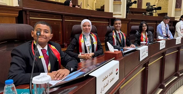 4 أطفال مصريين يشاركون في الجلسة الـ2 من الدورة الرابعة للبرلمان العربي للطفل بالشارقة 2 - جريدة الجمهورية ec002938 2cd6 1 1 - جريدة الجمهورية