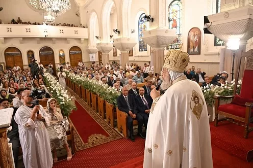 البابا تواضروس الثاني يدشن كنيسة «القديس مارمينا العجايبي» بالإسكندرية 2 - جريدة الجمهورية 2 40 - جريدة الجمهورية