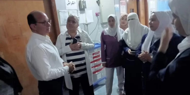 وكيل صحة الدقهلية في زيارة مفاجئة لمستشفى بلقاس العام