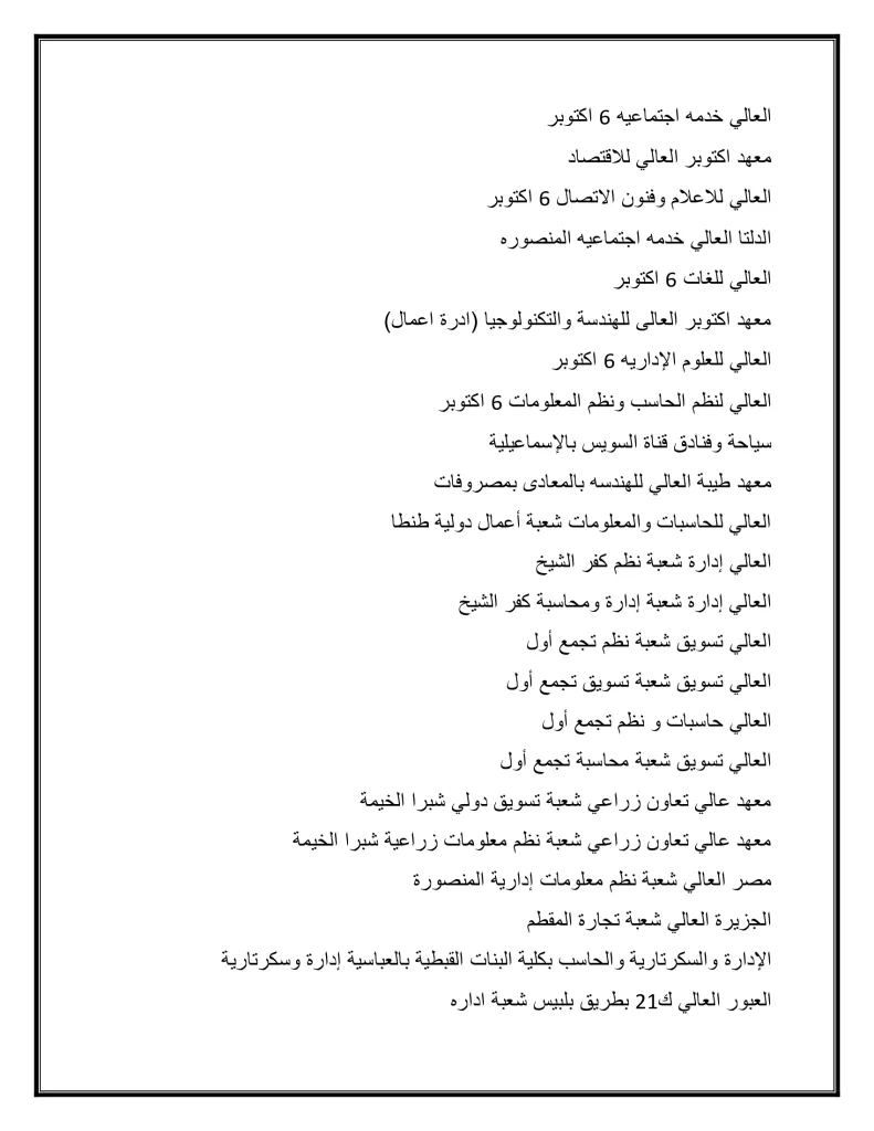 الأربعاء فتح باب المرحلة الثانية لتنسيق القبول بالجامعات: 68.75% لطلاب العلمي و64.06% للأدبي 2 - جريدة الجمهورية 2f1bb2c5588c420ab09cb63328fabec6 18 - جريدة الجمهورية