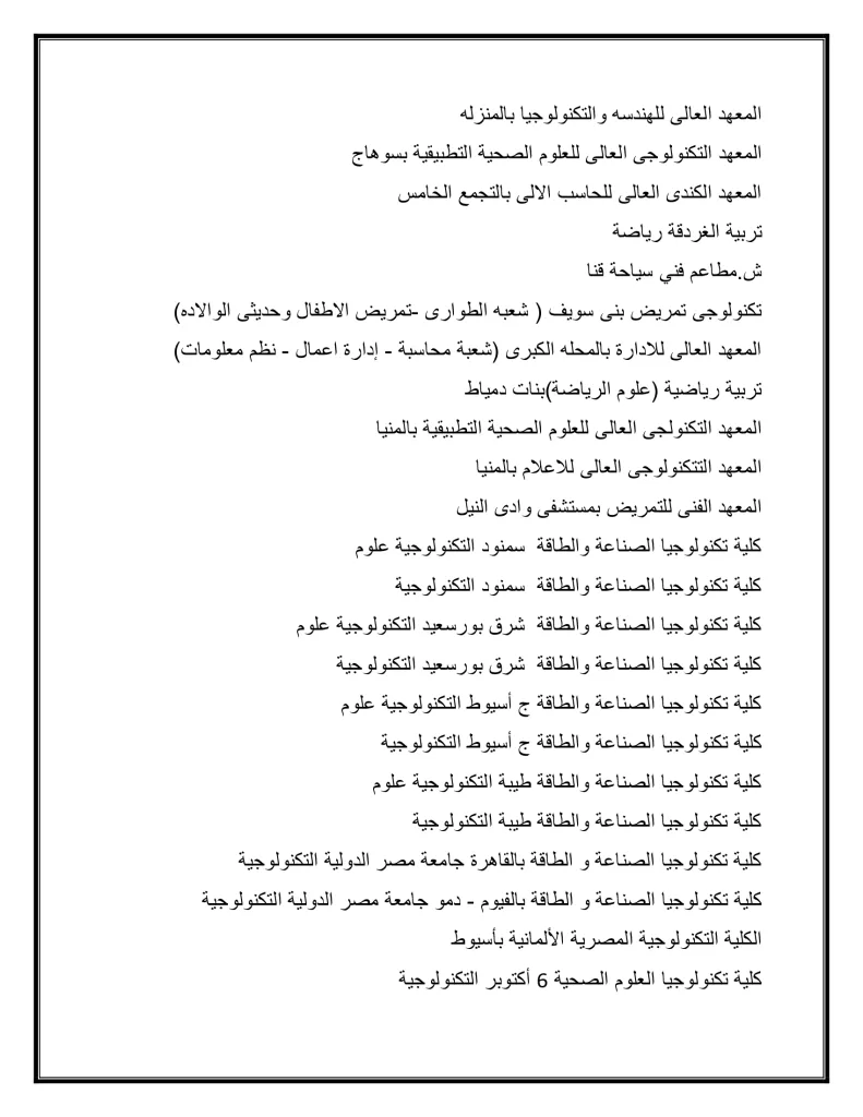 الأربعاء فتح باب المرحلة الثانية لتنسيق القبول بالجامعات: 68.75% لطلاب العلمي و64.06% للأدبي 18 - جريدة الجمهورية 2f1bb2c5588c420ab09cb63328fabec6 34 - جريدة الجمهورية