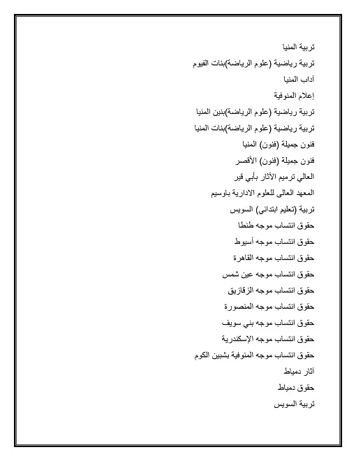 الأربعاء فتح باب المرحلة الثانية لتنسيق القبول بالجامعات: 68.75% لطلاب العلمي و64.06% للأدبي 46 - جريدة الجمهورية 2f1bb2c5588c420ab09cb63328fabec6 42 - جريدة الجمهورية