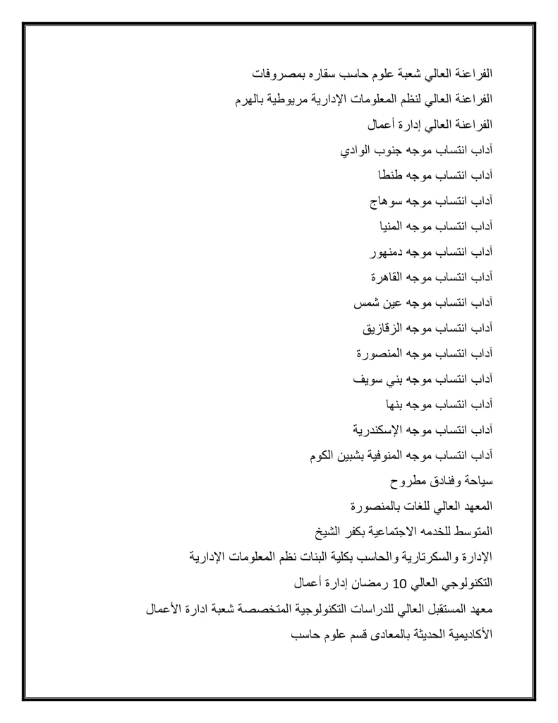الأربعاء فتح باب المرحلة الثانية لتنسيق القبول بالجامعات: 68.75% لطلاب العلمي و64.06% للأدبي 26 - جريدة الجمهورية 2f1bb2c5588c420ab09cb63328fabec6 43 - جريدة الجمهورية