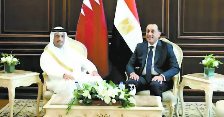 «القاهرة والدوحة».. نقلة نوعية فى العلاقات.. مدبولى ومحمد بن جاسم يناقشان تعزيز التعاون.. ويؤكدان أهمية انعقاد اللجنة العليا المشتركة