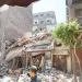 انهيار عقار سكني بشارع تجاري في مدينة الزقازيق