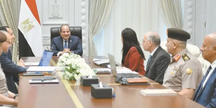 الرئيس خلال استعراض الموقف المائى على مستوى الجمهورية: تحديث المنظومة المائية والرى