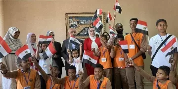 ولاء التمامى تكرّم نائبة ليبية فى اتحاد عمال مصر