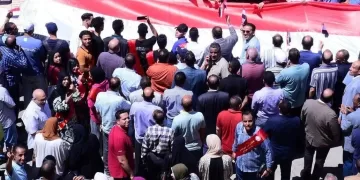 3000 طالب وطالبة من جامعة سوهاج في مسيرة حاشدة لدعم انتخابات مجلس الشيوخ