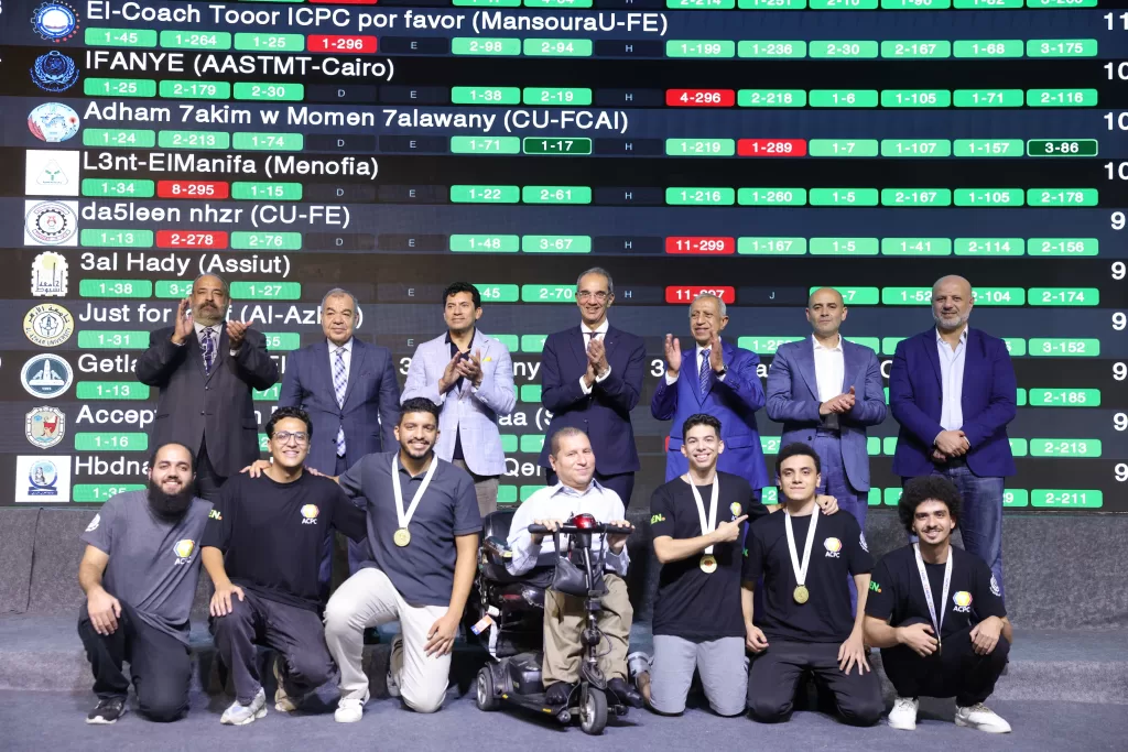 وزيرا الاتصالات والشباب يشهدان تتويج الفائزين في المسابقة المصرية للبرمجة لشباب الجامعات ECPC 18 - جريدة الجمهورية IMG 20250810 WA0007 2 - جريدة الجمهورية