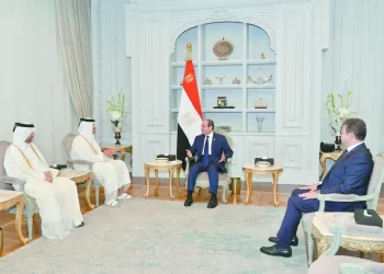 الرئيس السيسى خلال استقباله رئيس الوزراء القطرى: جهود متواصلة لوقف إطلاق النار 3 - جريدة الجمهورية «الدراويش».. و«زعيم الثغر».. مواجهة النقاط الثلاث