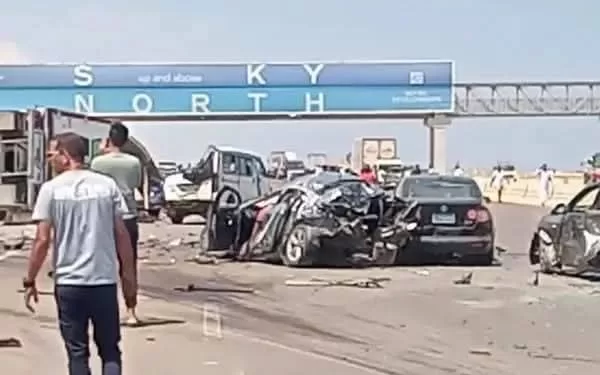 20 مصابًا في حادث تصادم مروع بطريق مطروح-الإسكندرية