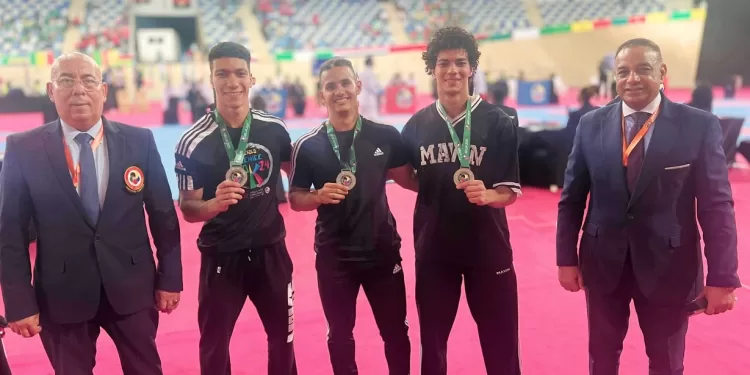 إنجاز رياضي لجامعة المنصورة.. فضية الكاتا الجماعي ببطولة أفريقيا للكاراتيه