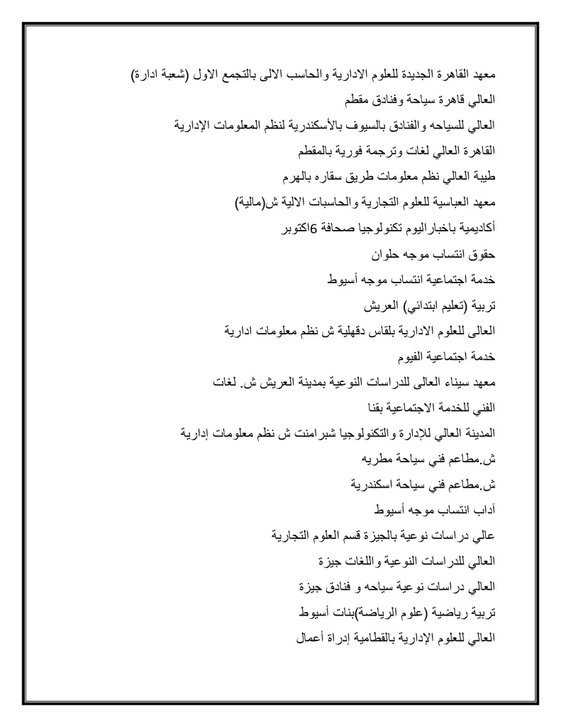 الأربعاء فتح باب المرحلة الثانية لتنسيق القبول بالجامعات: 68.75% لطلاب العلمي و64.06% للأدبي 64 - جريدة الجمهورية d8a7abadf91dc59e183e9268023790e7 17 - جريدة الجمهورية