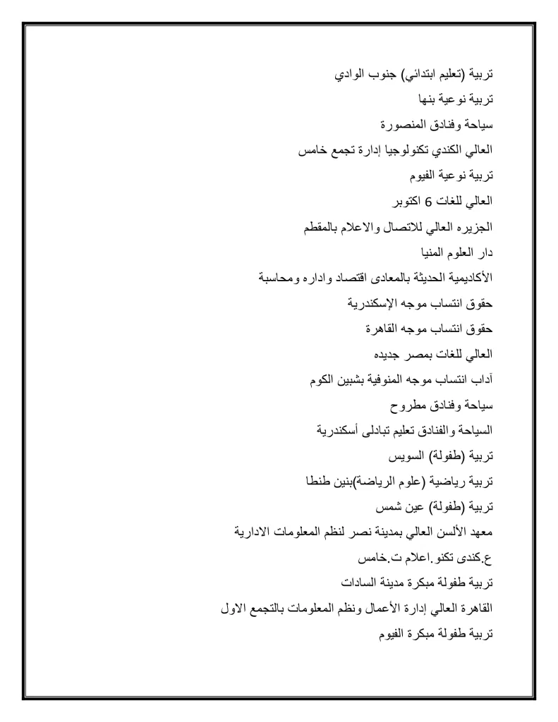 الأربعاء فتح باب المرحلة الثانية لتنسيق القبول بالجامعات: 68.75% لطلاب العلمي و64.06% للأدبي 52 - جريدة الجمهورية d8a7abadf91dc59e183e9268023790e7 5 - جريدة الجمهورية