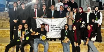 جامعة المنصورة الجديدة تتوج بدرع «أحسن روح رياضية» في ملتقى G-FORCE بجامعة الجلالة