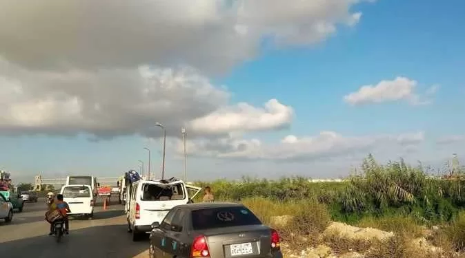 مصرع وإصابة 12 فى تصادم ميكروباصين بالطريق الصحراوي بالعامرية