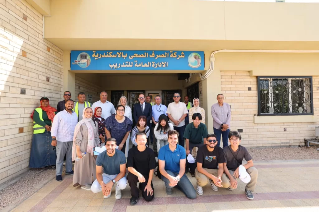 الصرف الصحي بالإسكندرية يستقبل وفدًا طلابيًا من الجامعة اليابانية 4 - جريدة الجمهورية 5 35 - جريدة الجمهورية